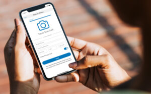 Phone screen mockup of the "Add Credit Card" screen in the CityCheers app