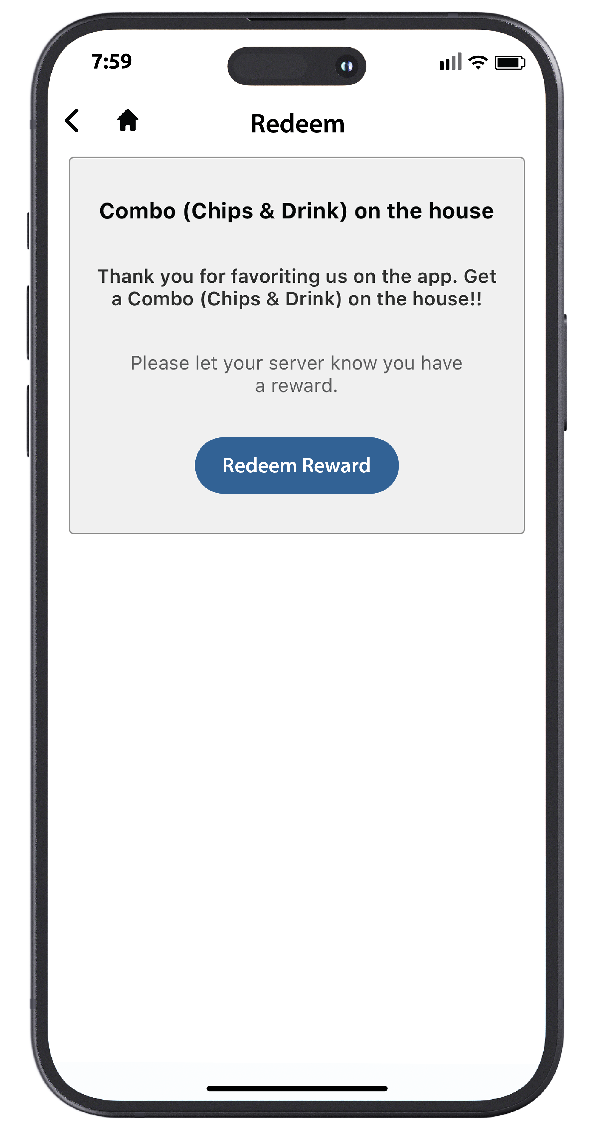 Redeem Reward