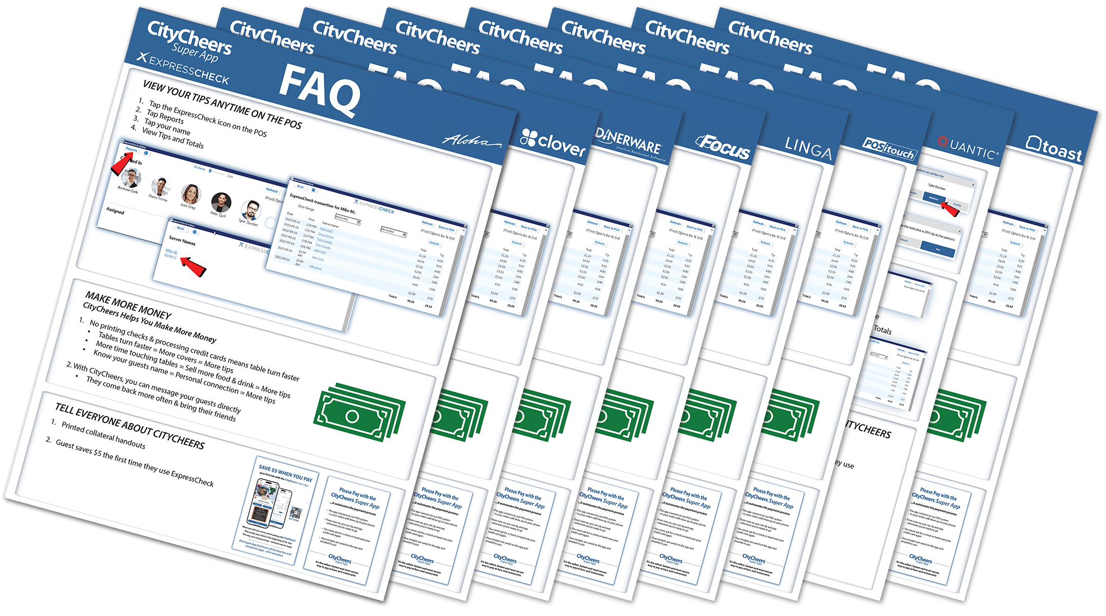 CityCheers Super App FAQ OneSheets