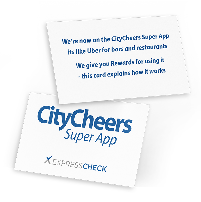 CityCheers Super App Staff Messaging Card