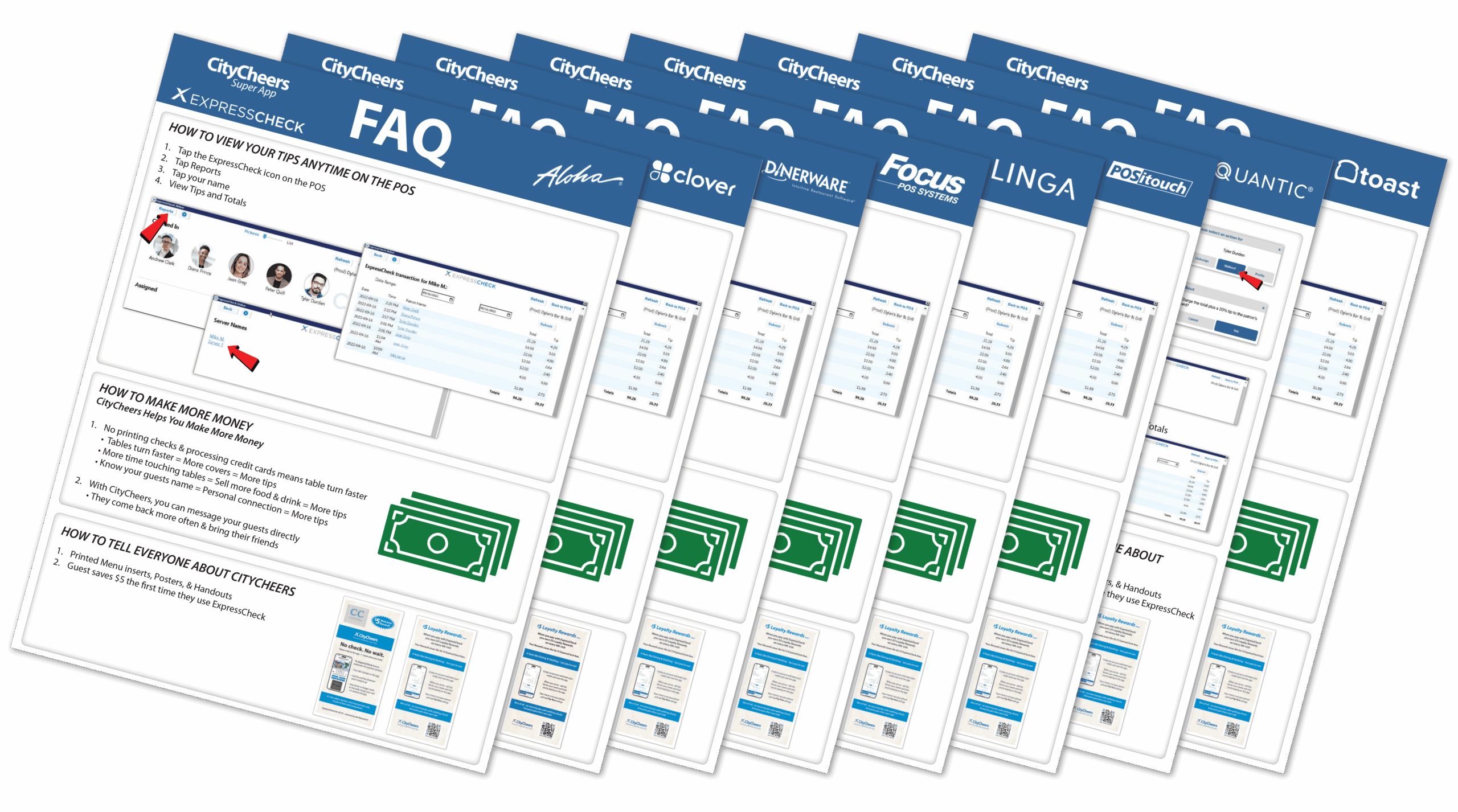 CityCheers Super App FAQ OneSheets