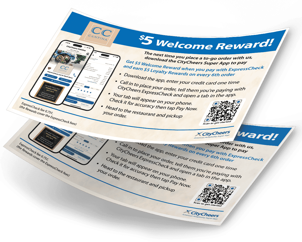 CityCheers Super App To Go Flyer
