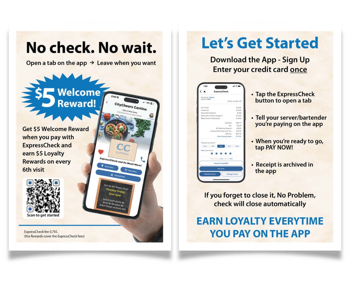 CityCheers Super App Handout 4x6