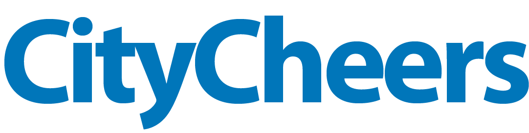 CityCheers logo in bold blue lettering